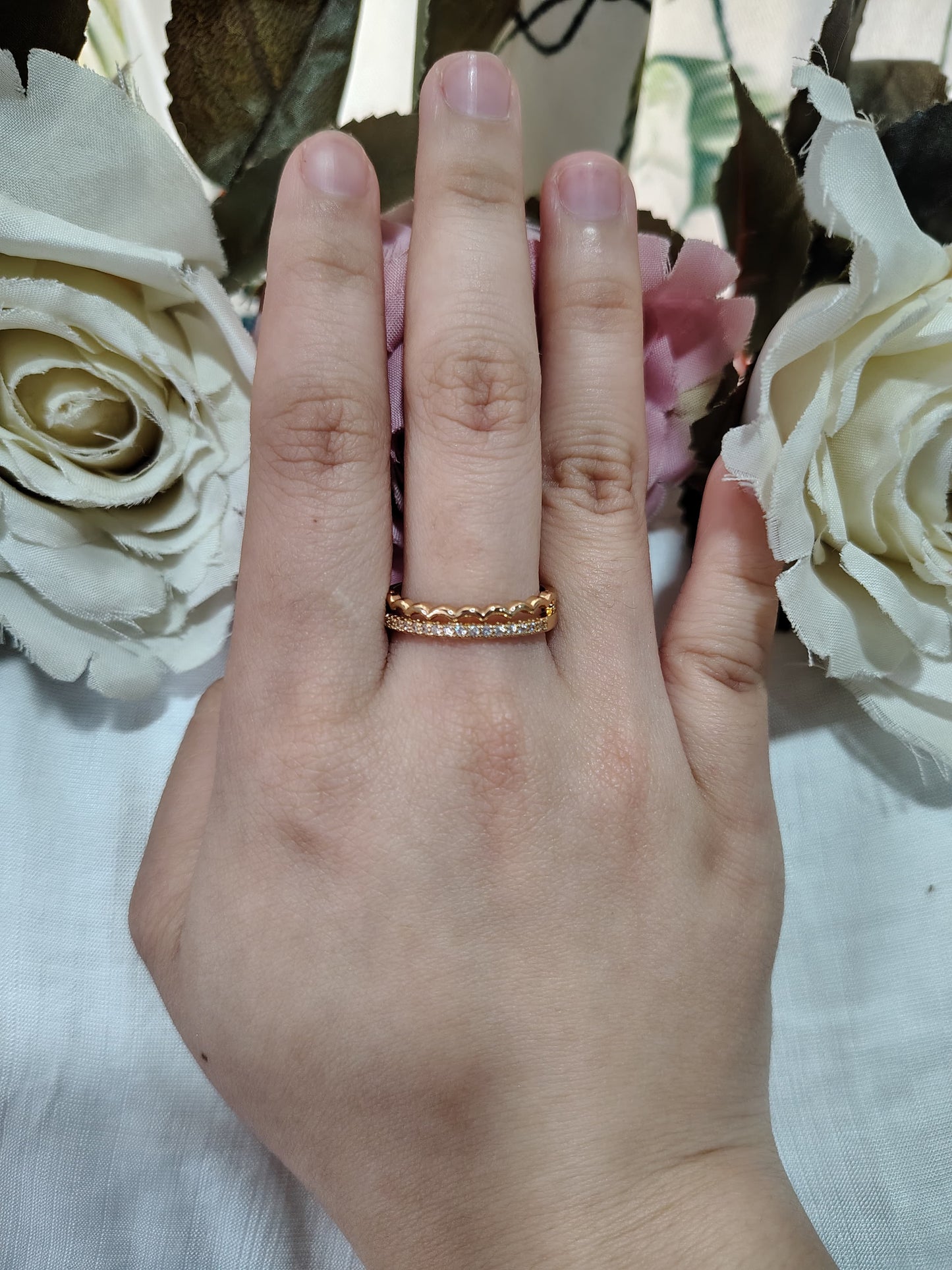 Antitarnish adjustable ring