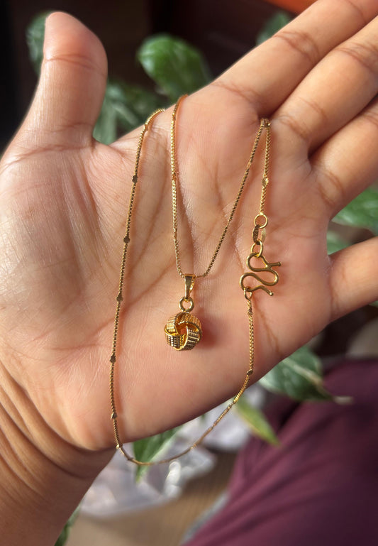 Antitarnish necklace with pendant