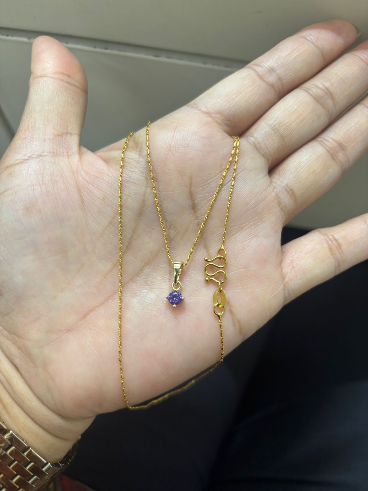 Antitarnish necklace with pendant