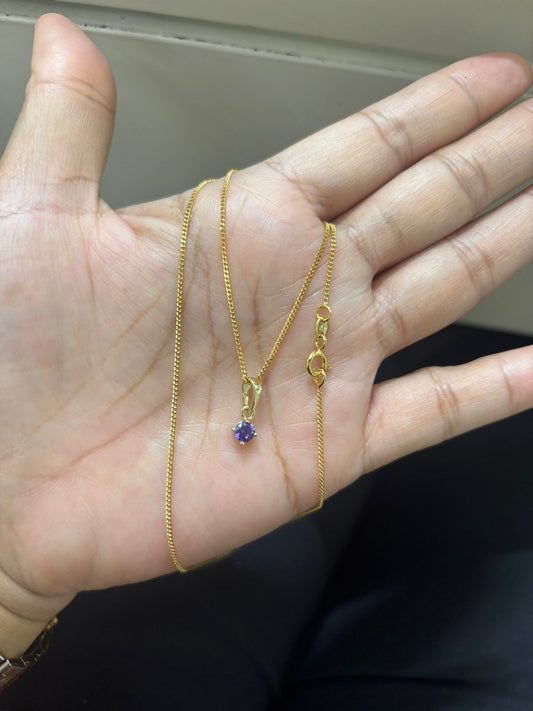 Antitarnish necklace with pendant